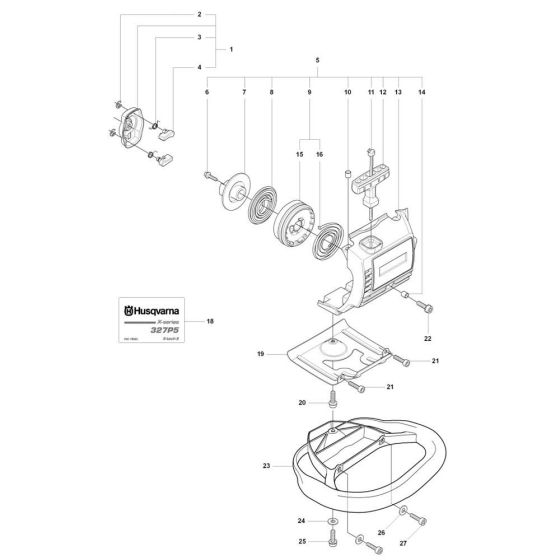 Starter (Easy Start) Assembly for Husqvarna 327P5x Pole Pruner