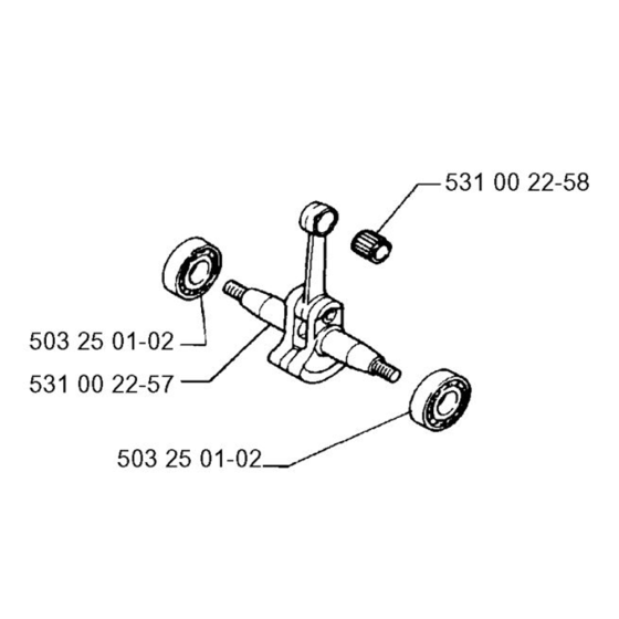 Crankshaft for Husqvarna 32 BT Trimmer/ Edgers