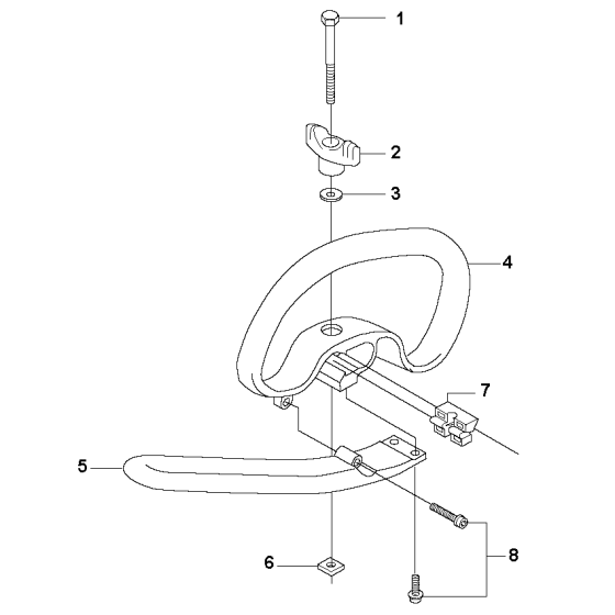 Handle Assembly For Husqvarna 335RX Brushcutter