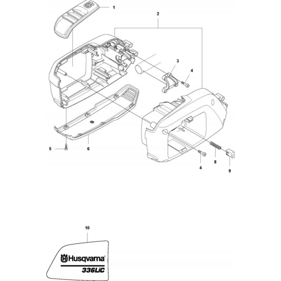 Housing  for Husqvarna 336 LiC Trimmer/ Edgers