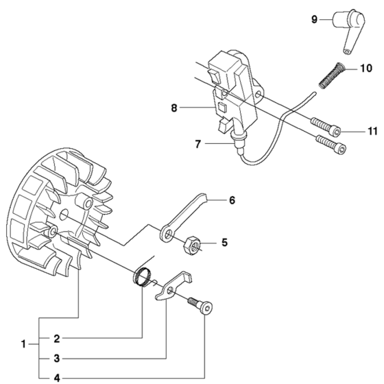 Ignition System Assembly For Husqvarna 339XP Chainsaw 