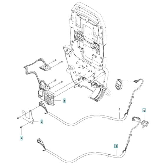 Electrical for Husqvarna 340iBT Battery Blower