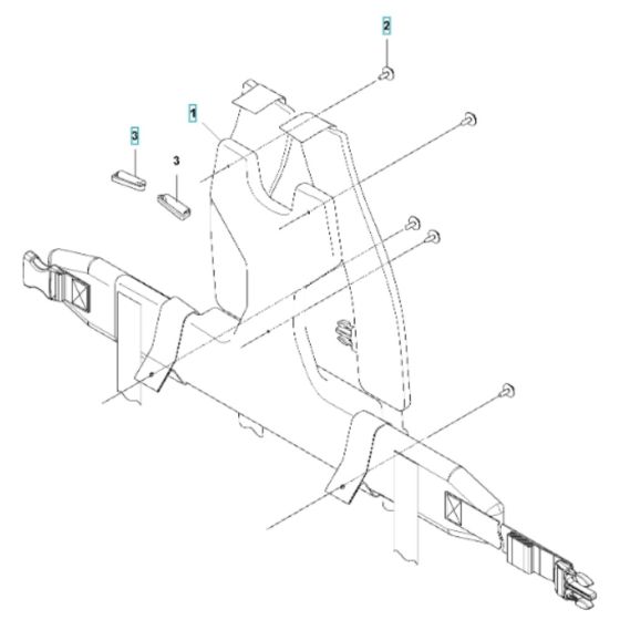 Harness for Husqvarna 340iBT Battery Blower