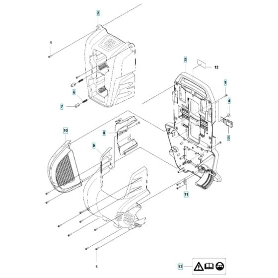 Housing for Husqvarna 340iBT Battery Blower