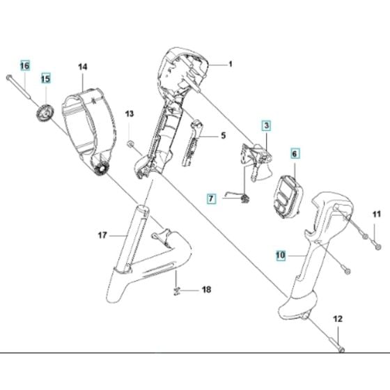 Throttle Controls for Husqvarna 340iBT Battery Blower