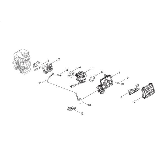 Air Cleaner, Carburettor for Shindaiwa 341AC Chainsaw