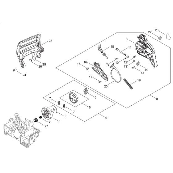 Chain Brake for Shindaiwa 341AC Chainsaw