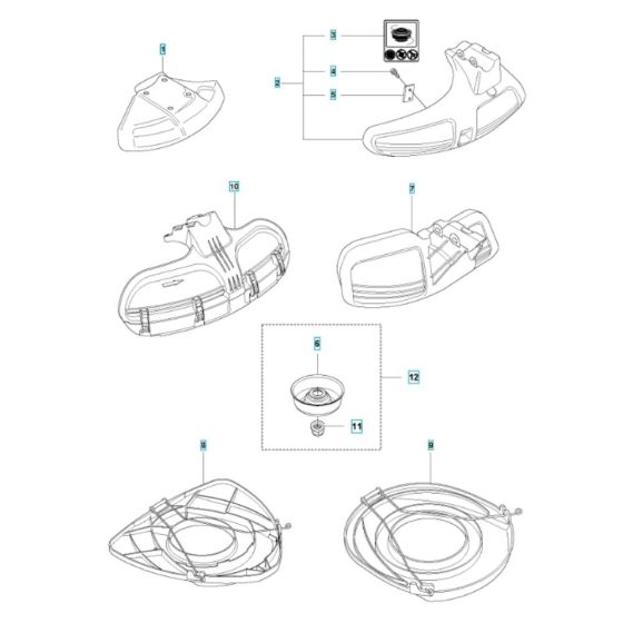 Accessories -1 for Husqvarna 343FRM Brushcutter