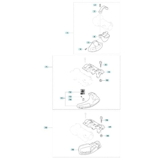 Accessories -2 for Husqvarna 343FRM Brushcutter