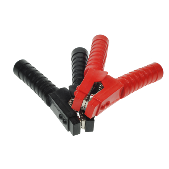 Booster Cable Clips 2 X 600Amp Peak Heavy Duty fully insulated 1x Red/Black