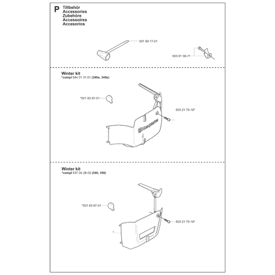 Accessories For Husqvarna 345 Chainsaw 