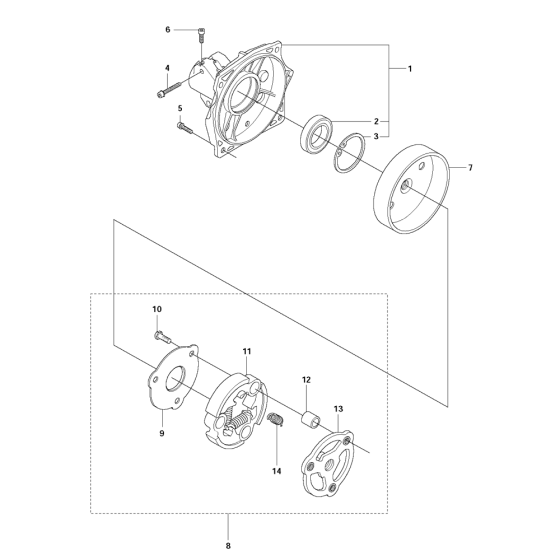 Clutch Assembly For Husqvarna 345FXt Brushcutter