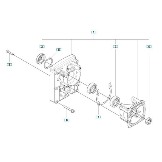 Crankcase Assembly for Husqvarna 350BF Blower