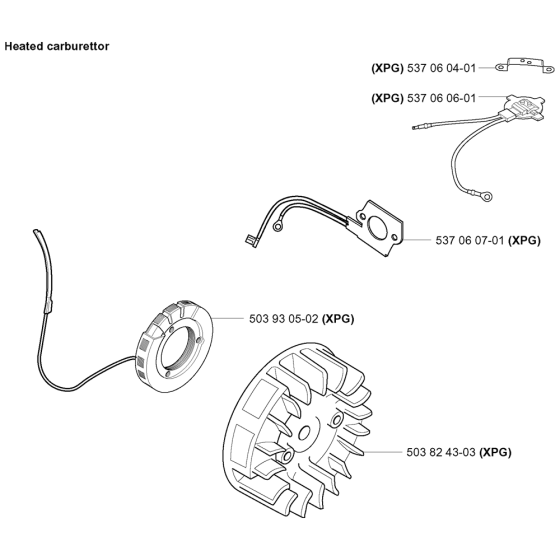 Electrical Assembly For Husqvarna 351 Chainsaw 