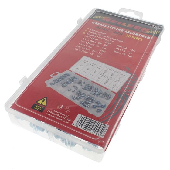 Grease Nipples Fitting Assortment Set (70 Piece)