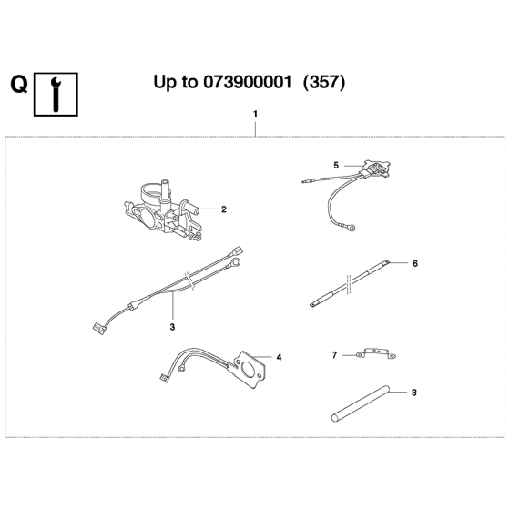 Service Updates Assembly For Husqvarna 357XP Chainsaw 