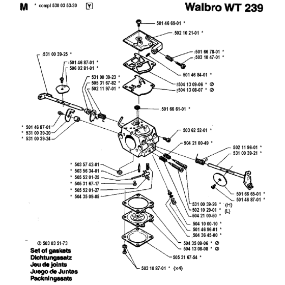 Carburetor Details Assembly For Husqvarna 36 Chainsaw 