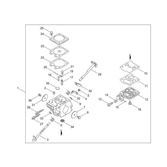 Carburettor for Shindaiwa 360TS Chainsaw