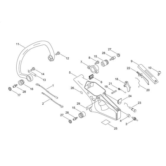 Handle for Shindaiwa 361WS Chainsaw