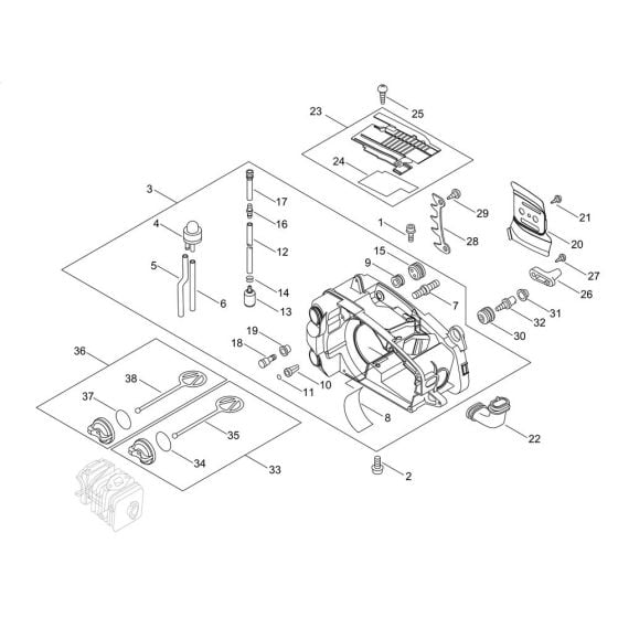 Engine Cover for Shindaiwa 362WS Chainsaw