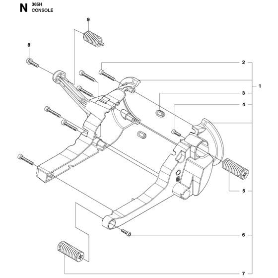 Console Assembly For Husqvarna 365h Chainsaw 