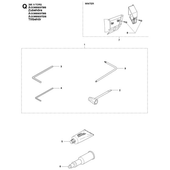 Accessories For Husqvarna 365x-Torq Chainsaw 