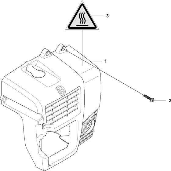 Cylinder Cover Assembly for Husqvarna 370BFS Leaf Blower