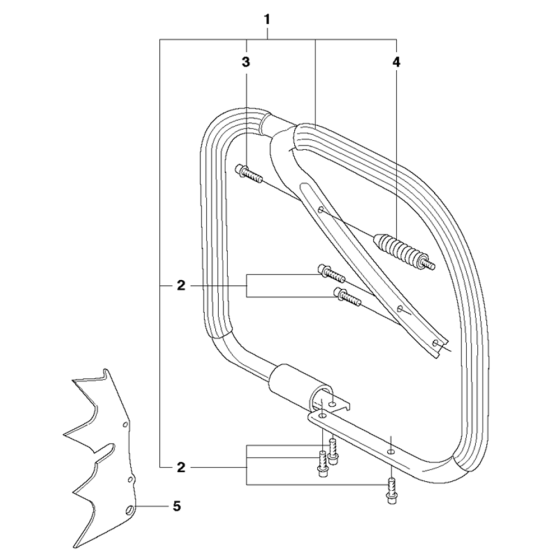 Handle-1 Assembly For Husqvarna 372XP Chainsaw 