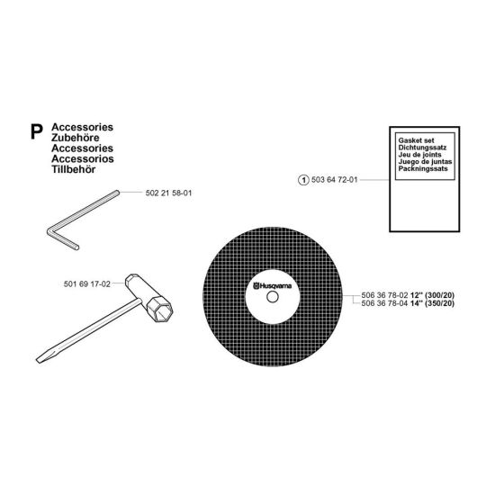 Accessories for Husvqarna 375K Disc Cutter