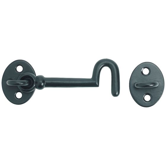 6” Traditional  Cast Cabin Hooks for securing or restraining doors or gates