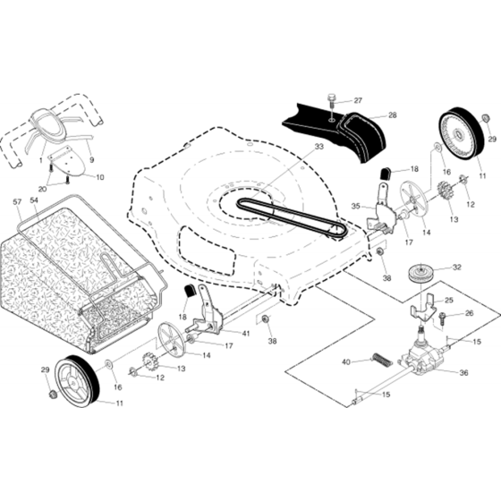 Drive Assembly for Husqvarna 38046 Series 3 Consumer Lawn Mowers