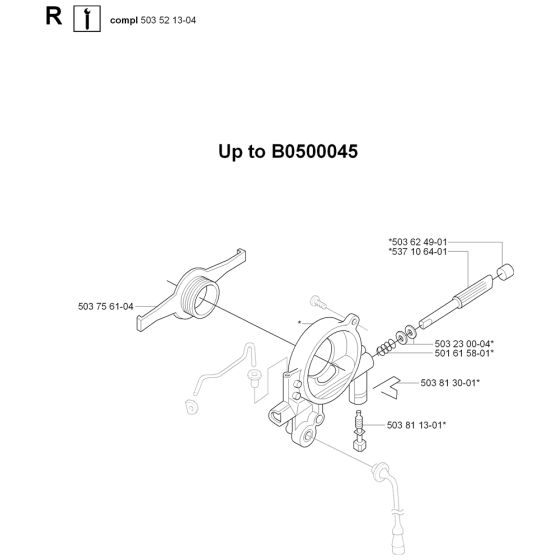 Service Updates Assembly For Husqvarna 385  Chainsaw 