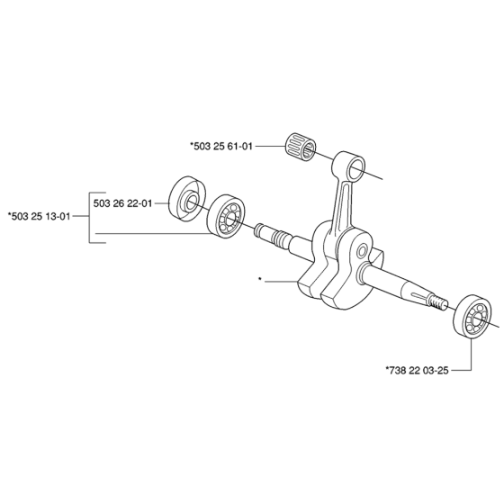 Crankshaft Assembly For Husqvarna 385XP Chainsaw 