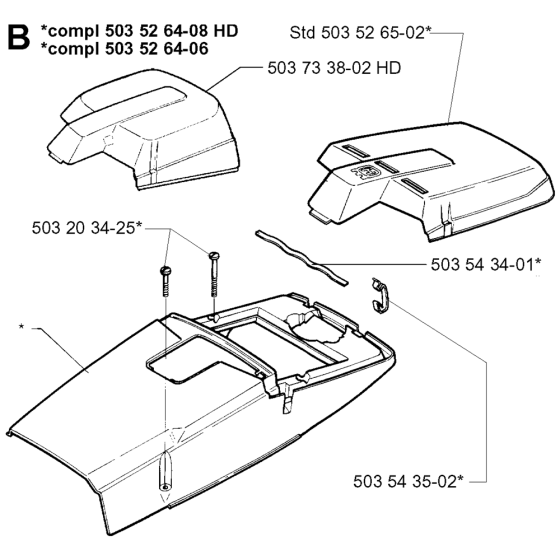 Cover Assembly For Husqvarna 394XP Chainsaw 