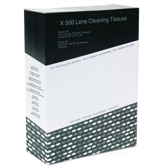 Lens Clean Wipes Impregnated Tissue in Workshop Style Dispenser Box of 500