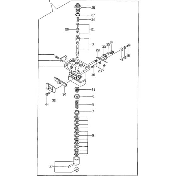 Fuel Injection Pump Assembly for Yanmar 3TNE68 Engine