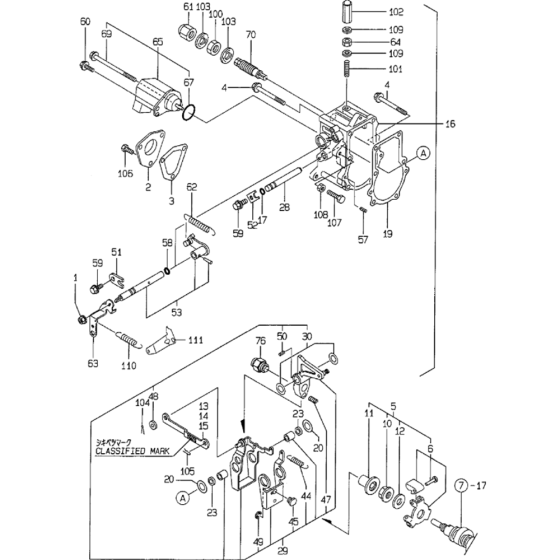 Governor Assembly for Yanmar 3TNE68 Engine