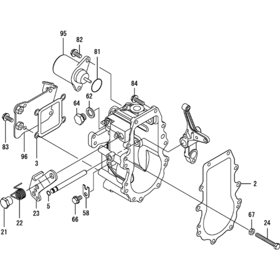 Governer (Inner Parts) Assembly for Yanmar 3TNV88-XTBZ Engine