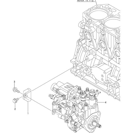 Fuel Injection Pump Assembly for Yanmar 3TNV88-XWA  Engine