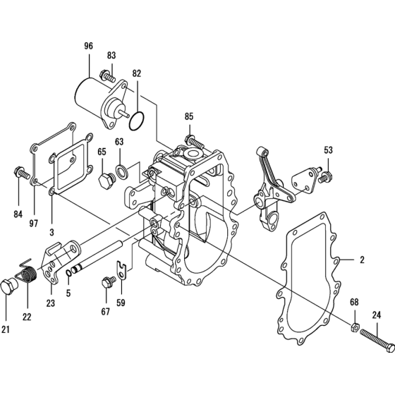 Governor Assembly for Yanmar 3TNV88-XWA2 Engine