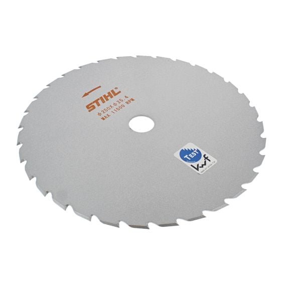 Grass Cutting Blade 250mm (44t) for Stihl FS80, FS85, FS90 Brushcutters - OEM No. 4001 713 3811