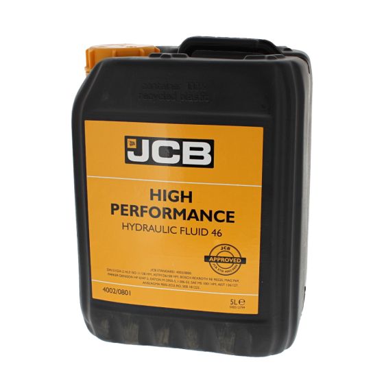 Hydraulic Oil HP46 (5 Litre) for JCB 8008 Mini Excavator - OEM No. 4002/0801D