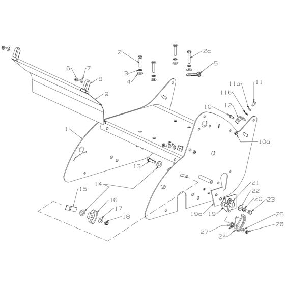 Chassis Assembly for Masport 400 16" (2013 019090) Mower