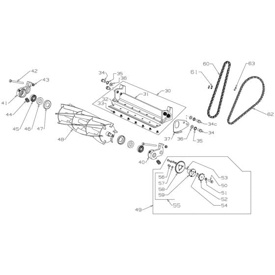 Cutting Assembly for Masport 400 16" (2013 019090) Mower