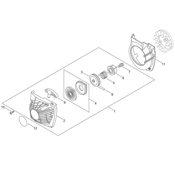 Recoil Starter for Shindaiwa 402S Chainsaw