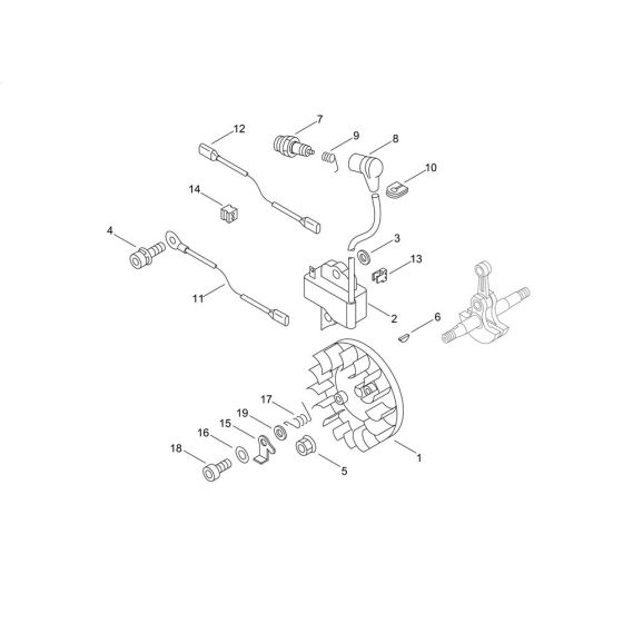 Ignition for Shindaiwa 402S Chainsaw