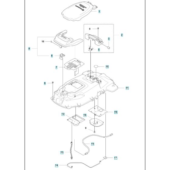 Upper Chassis Assembly for Husqvarna Automower 405X