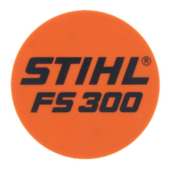 Model Plate for Stihl FS300 Clearing Saws - Genuine Part - 4134 967 1509