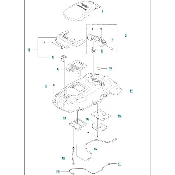 Upper Chassis Assembly for Husqvarna Automower 415X