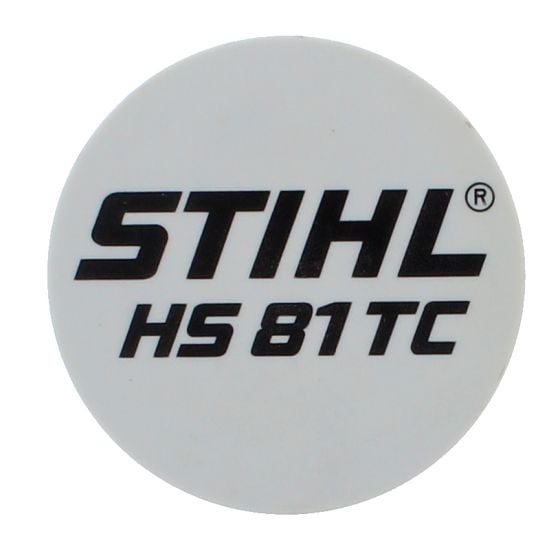 Model Plate for Stihl HS81TC - 4237 967 1504